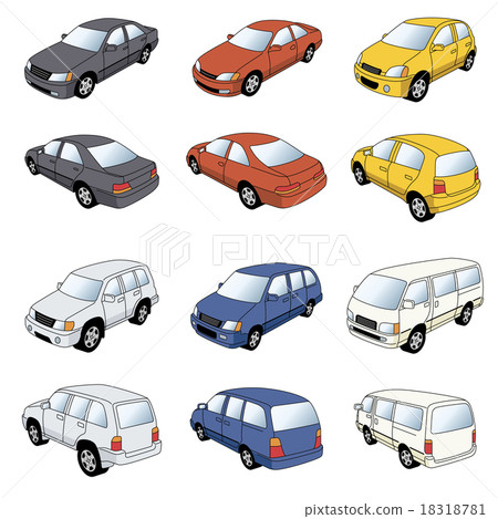 Illustration of a passenger car 18318781