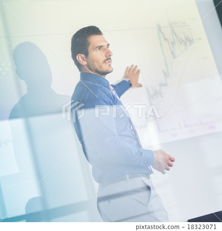 Business presentation on corporate meeting. Business presentation on corporate meeting. 18323071