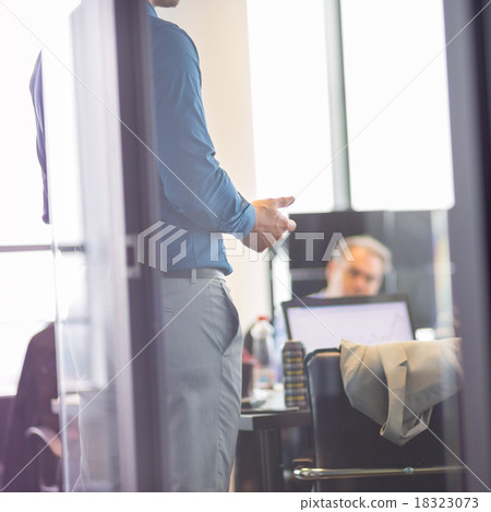 Business presentation on corporate meeting. Business presentation on corporate meeting. 18323073