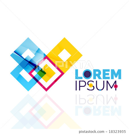 Logo, abstract geometric business icon 18323935