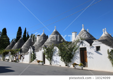 The streets of Alberobello The streets of Alberobello 18324099
