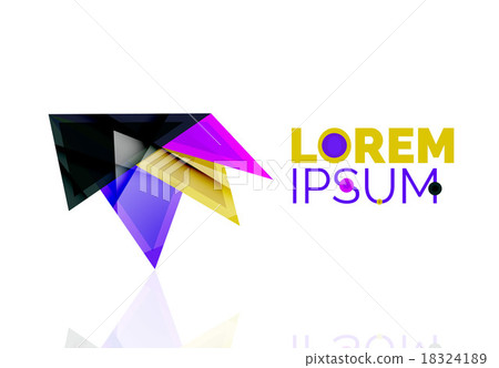 Logo, abstract geometric business icon 18324189