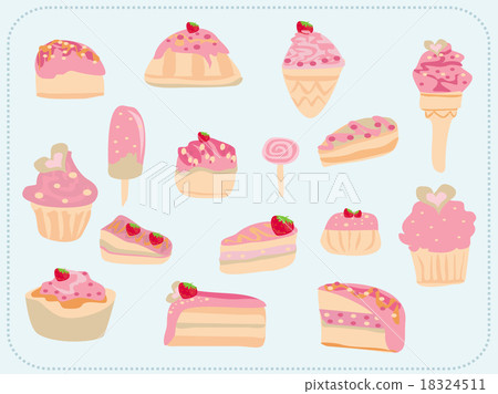 sweet dessert background 18324511
