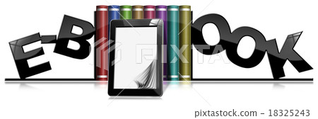 E-Book - Bookends Books and Tablet 18325243