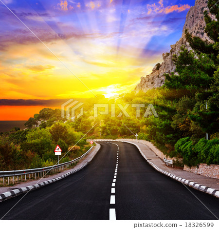 Sunset over the Highway 18326599