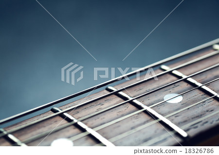 Guitar neck closeup Guitar neck closeup 18326786