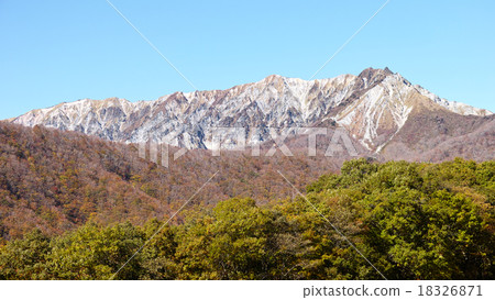 Daisen南牆在秋天 18326871