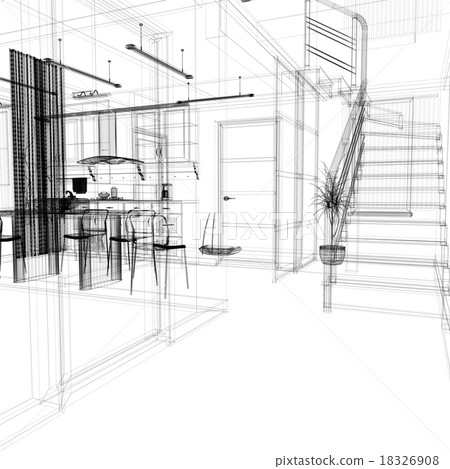 Corridor in modern office 18326908