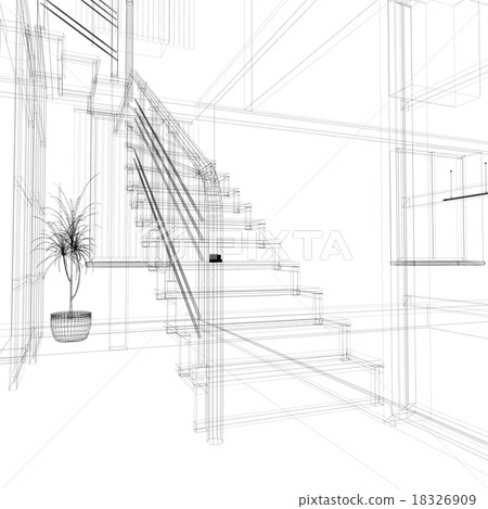 Corridor in modern office 18326909