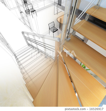 Corridor in modern office 18326917