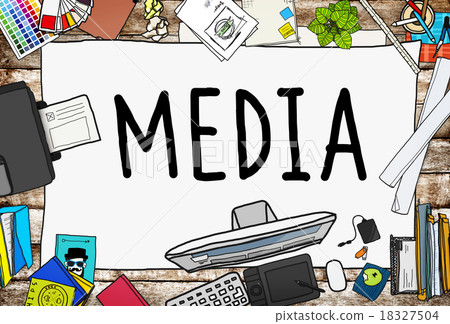 Media Advertising Information Multimedia Sharing Concept Media Advertising Information Multimedia Sharing Concept 18327504