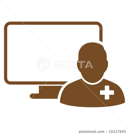 Online Doctor Icon Online Doctor Icon 18327845