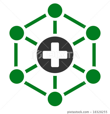 Medical Network Icon Medical Network Icon 18328255