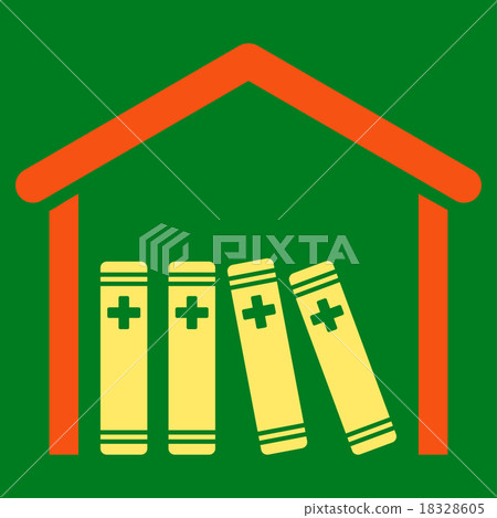 Medical Library Icon Medical Library Icon 18328605