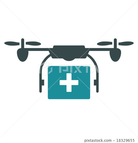 Medical Drone Shipment Icon Medical Drone Shipment Icon 18329655