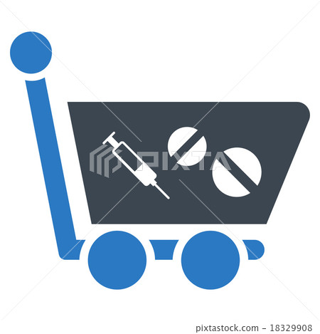 Medication Shopping Cart Icon Medication Shopping Cart Icon 18329908