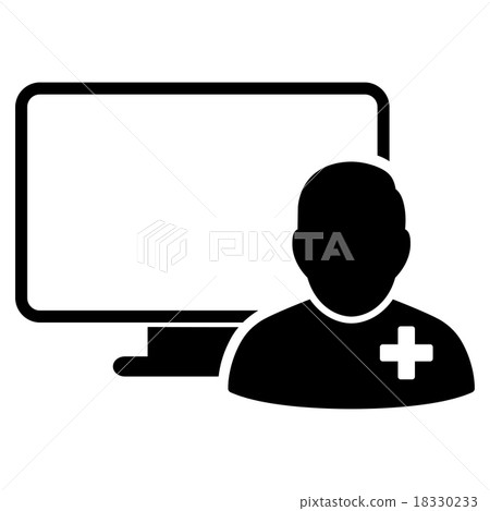 Online Doctor Icon Online Doctor Icon 18330233