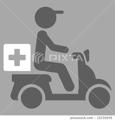 Drugs Motorbike Delivery Icon Drugs Motorbike Delivery Icon 18330976