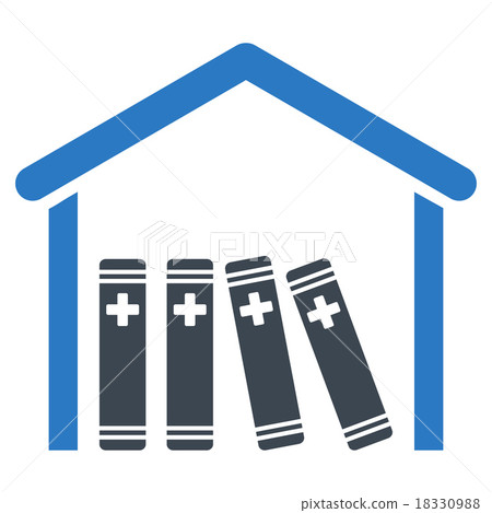 Medical Library Icon Medical Library Icon 18330988