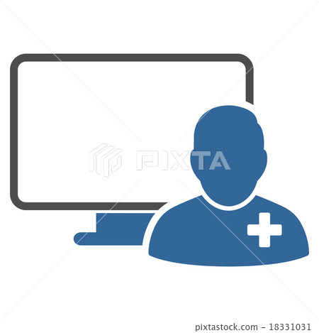 Online Doctor Icon Online Doctor Icon 18331031