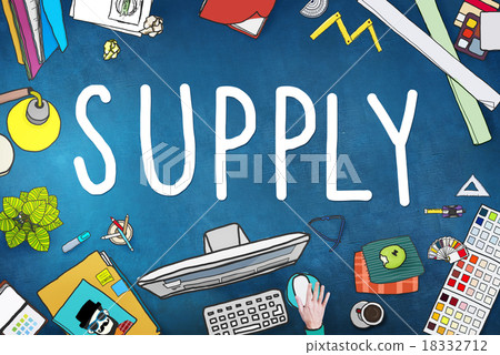 Supply Production Strategy Distribution Business Concept Supply Production Strategy Distribution Business Concept 18332712