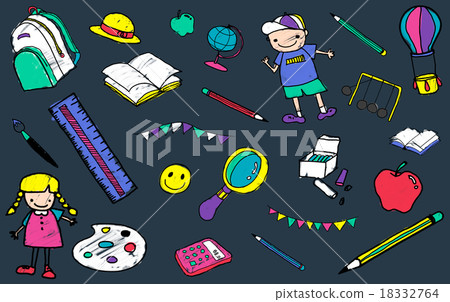 Kids School Education Toys Stuff Young Concept 18332764