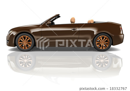 Car Convertible Transportation 3D Illustration Concept Car Convertible Transportation 3D Illustration Concept 18332767