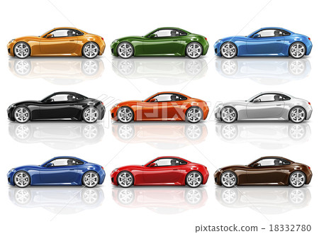 Car Vehicle Transportation 3D Illustration Concept Car Vehicle Transportation 3D Illustration Concept 18332780
