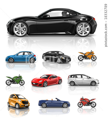 Transportation Vehicle Car Motorcycle Performance Concept Transportation Vehicle Car Motorcycle Performance Concept 18332789