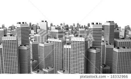 Many modern buildings Many modern buildings 18332966