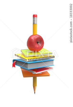 School equipment on the pencil School equipment on the pencil 18333002