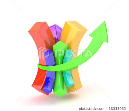 Multicolored diagram 18333083