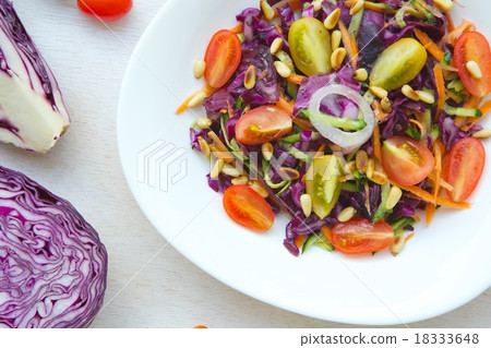 Fitness salad with purple cabbage Fitness salad with purple cabbage 18333648