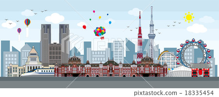 東京標誌圖像例證 東京標誌圖像例證 18335454
