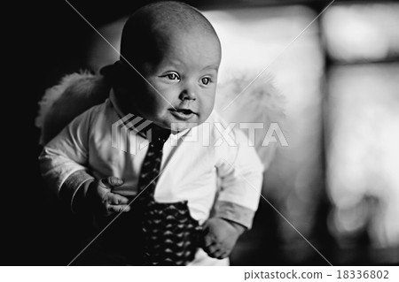 child baby black and white portrait child baby black and white portrait 18336802