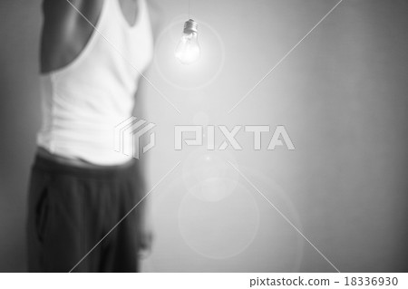 electricity concept idea man portrait electricity concept idea man portrait 18336930