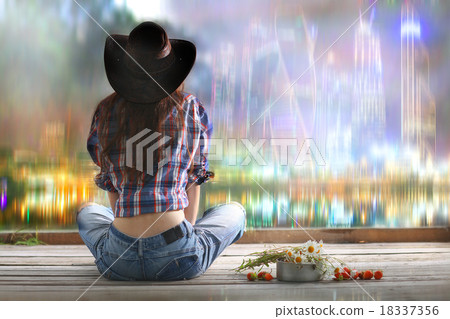 concept of the American dream girl 18337356