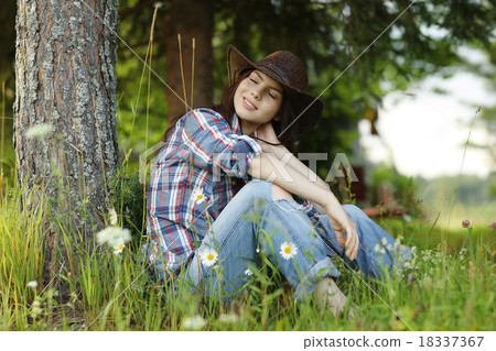 beautiful rustic happy brunette beautiful rustic happy brunette 18337367