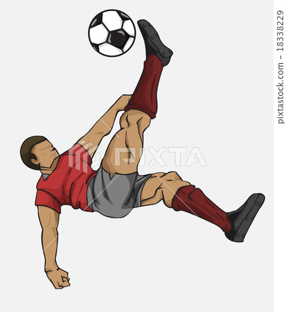Soccer players collection. Vector design 18338229