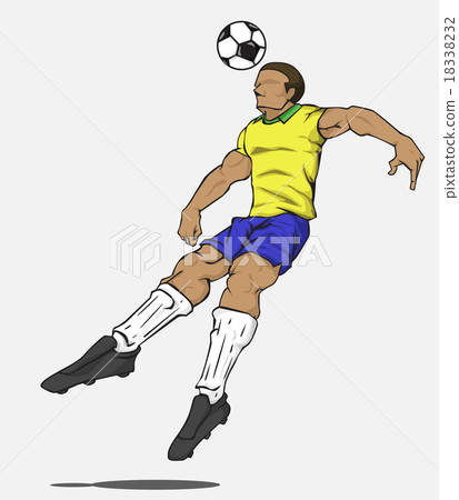 Soccer players collection. Vector design 18338232