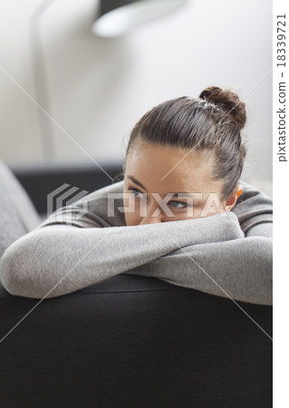 Stressed young woman Stressed young woman 18339721