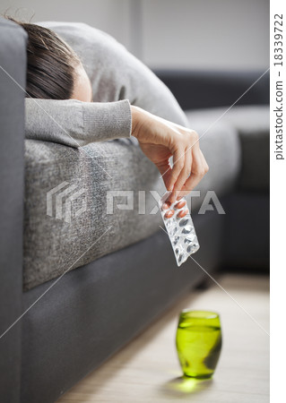 Sick woman Sick woman 18339722