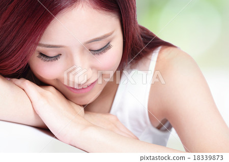 Charming woman Smile face Charming woman Smile face 18339873