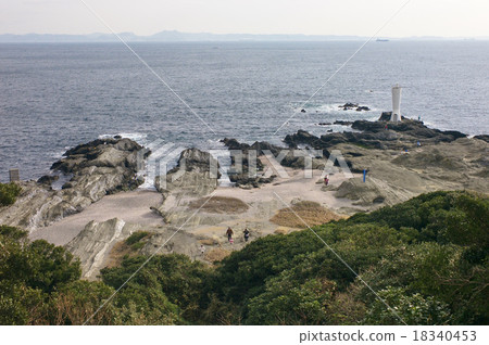 Awazaki, looking toward Boso Peninsula from Jogashima Park (Miura City, Kanagawa Prefecture) Awazaki, looking toward Boso Peninsula from Jogashima Park (Miura City, Kanagawa Prefecture) 18340453