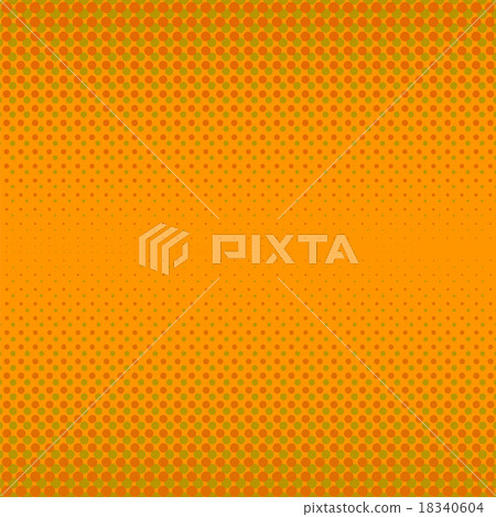 Orange Halftone Pattern Orange Halftone Pattern 18340604
