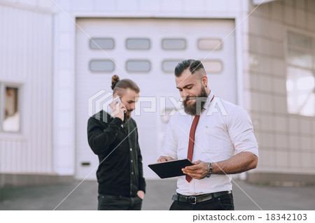 business man outside 18342103