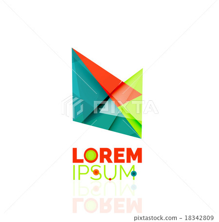 Logo, abstract geometric business icon 18342809