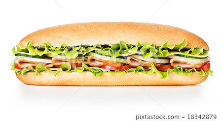 Royal sandwich isolated on white background 18342879