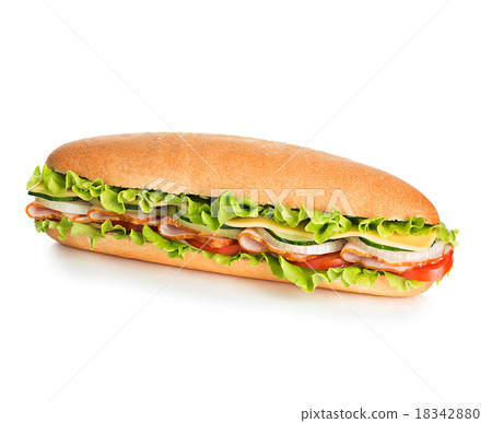 Royal sandwich isolated on white background 18342880