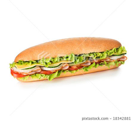 Royal sandwich isolated on white background 18342881